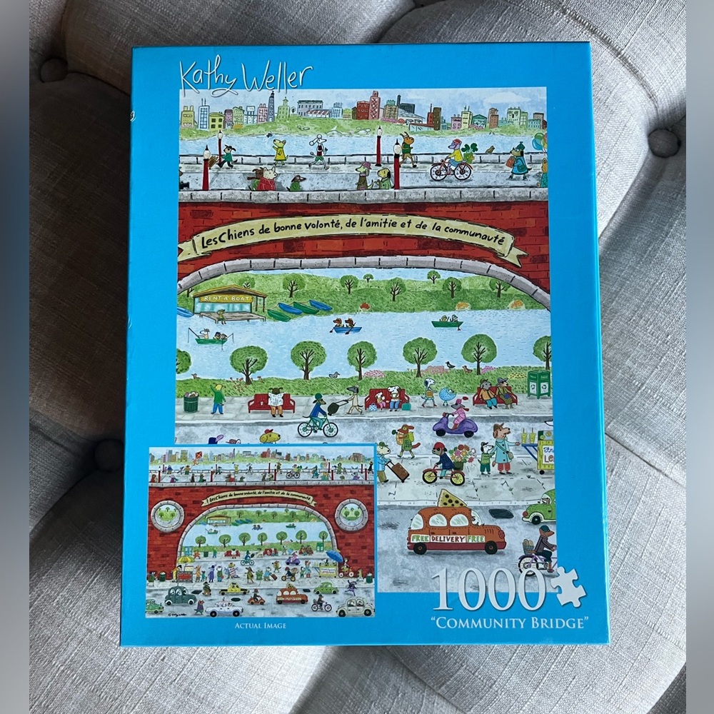 French Themed Jigsaw Puzzle "Community Bridge"